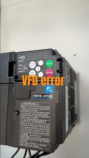 VFD error codes | how to check VFD error code | how to reset VFD #vfd #error#hvac