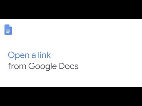 Open a link in Google Docs