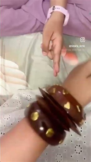 Wooden bangles trends 🤎