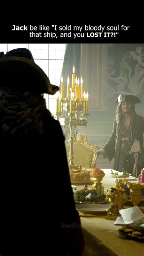 DARK.REEL.VIBES on Instagram: "I would be as mad as him. He went down with it while it was called the Wicked Wench it sank and while Jack was dying he made a deal with Davy Jones making her rise once again and the fastest ship. The second time was with the Kraken and he went down with it (yes he did tried to run away but he came back). So him seeing Barbosa being alive while the Pearl is gone and being mad is very understandable. 🎬Pirates of the Caribbean."