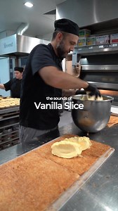 481K views · 3.2K reactions | the sounds of: Vanilla Slice Sweet, smooth & satisfying to make. Our next product? You tell us! #vanillaslice #asmr #pastrychef #chef #baker #bakery #slice #cake #cakedecorating #cooking #penrith #penritheats #westernsydney #sydney #sydneybakery #hospitality #bakerygoods #satisfying #dessert | Poles Patisserie | Facebook