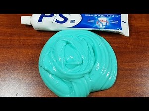DIY Toothpaste Fluffy Slime!! No Shaving Cream, No Glue, No Borax