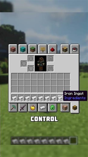 Secret inventory tricks in Minecraft #shorts