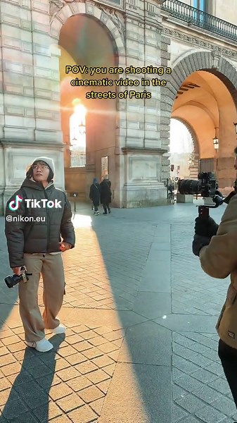 Cinematic Videos in Paris at Golden Hour