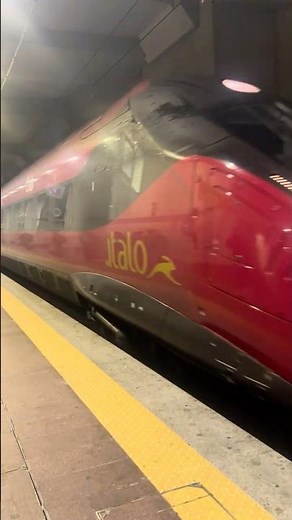 High-Speed Arrival: Italo at Bologna Centrale! 🚄🇮🇹 #youtubeshorts #trainspotting #train #shorts