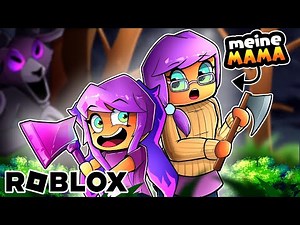 First time playing Roblox with Mom! 99 Nights in the Woods!