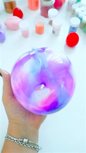 Making 🩵💜🤍🩷 Tape Balloons! #nano tape #ball #shorts