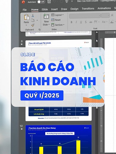 Mẫu Slide Báo Cáo Kinh Doanh Đẹp và Hiệu Quả