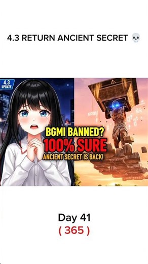 4.3 UPDATE ANCIENT SECRET EVENT KYA HOGA 💀 #bgmi #explore