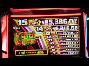 HOT HIT New PEPPER PAYS Slot Machine Game Fun Respin and Bonu$ Features