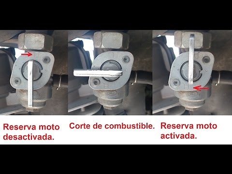How to use the fuel reserve on a motorcycle? Honda, Italika, Yamaha, Suzuki