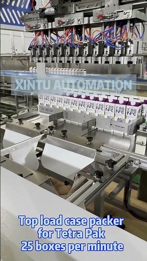 Breaking Speed Record: 10000 BPM Top-Load Case Packer for Tetra Pak Beverages – 165% Faster Packing!