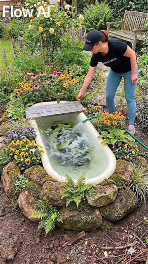 How to Turn an Old Bathtub Into a Backyard Pond (DIY Bathtub Pond)