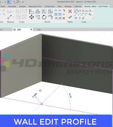 Edit Wall Profiles in Revit | Step-by-Step Tutorial #revit #shorts