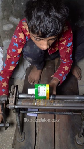 Inside a Metal Paint Bucket Factory: Step-by-Step Manufacturing Process #satisfyling #howitsmade