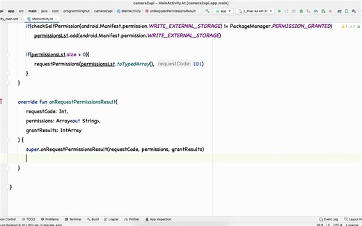 Camera2 API Previewing and Capturing image Kotlin android studio