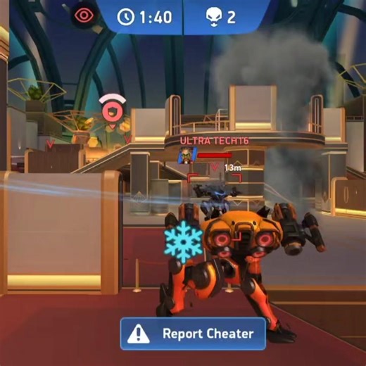 I fight with hacker 😭 mech arena #mecharena #gaming #teammech #mobilegame #games