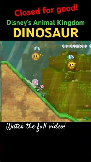 Disney DINOSAUR Ride at Animal Kingdom in Super Mario Maker 2 - Disney World Ride as a Mario Level