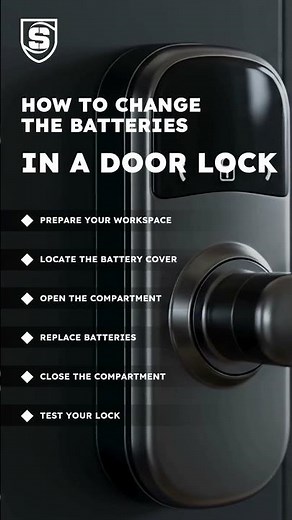 How to Change the Batteries in a Door Lock: Smart & Keypad Lock Guide