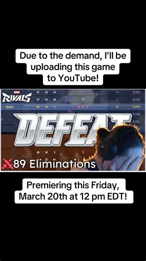 For everyone asking for the replay code/VOD, I’ll be uploading it Friday! | #marvelrivals #punisher