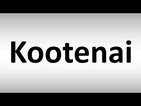 How to Pronounce Kootenai