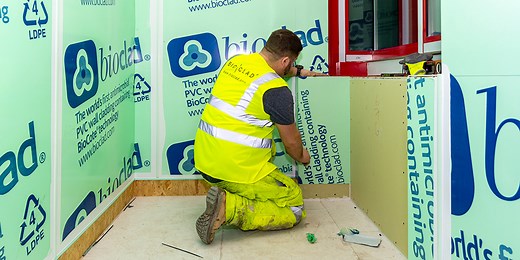 How to fit hygienic wall cladding | BioClad