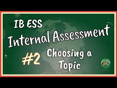 IB ESS IA - #2 Choosing a topic