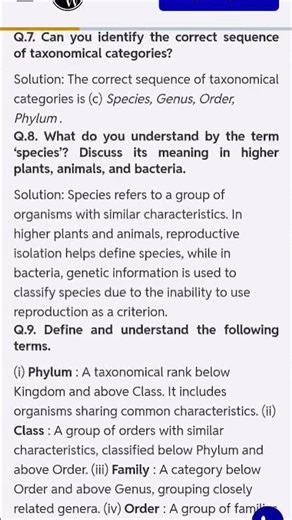 class 11th bio first chapter The living world #livingworldclass11th #biology #motivation exercise