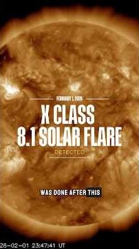 X-CLASS 8.1 SOLAR FLARE