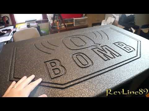 QPower QBOMB12VL 12 Inch Dual Vented Ported Car Subwoofer Sub Box Enclosure