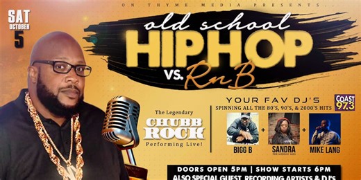 Old School Hip Hop vs RnB concert set for Oct. 5
