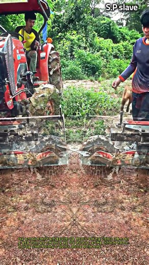 트랙터 원판 플로우 결합 및 볼트 조작 정비 과정 #worker #process #tractor #farm #machinery