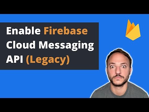 How to Enable Firebase Cloud Messaging API (Legacy) | Find your Firebase Cloud Messaging Server Key