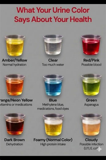 What Your Urine Color Says About Your Health 🚨