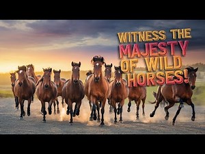 Wild Horses Running Free: Majestic Mustangs in Stunning Nature Landscapes!