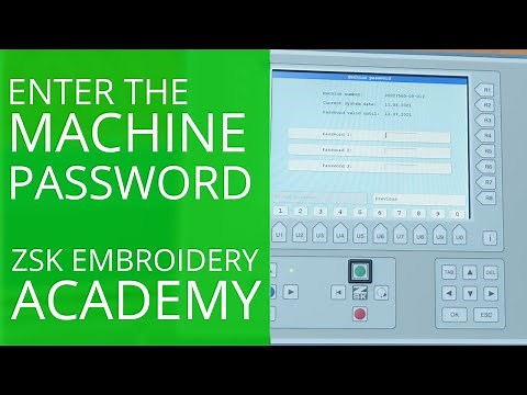 Enter the machine password