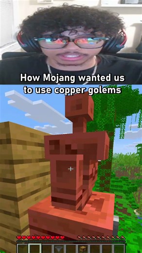 Copper Golem Minecraft Moment
