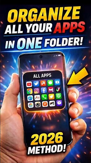 How to Organize All Apps in One Folder on PC (2026) | Clean Desktop Fast #eztech #techtips #shorts