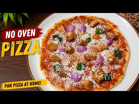 No Oven Pizza Recipe 🍕 | Easy Cheesy Pan Pizza at Home | Chilli Flakes