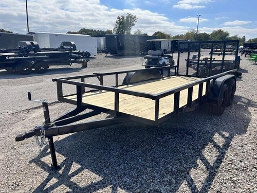 Stanley Trailers UTILITY TRAILER 77X14 TUBE TOP WITH RAMPS Utility Trailer | eBay