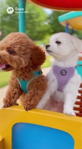 Dogs Ride the Zoo Train! 🚂🐶