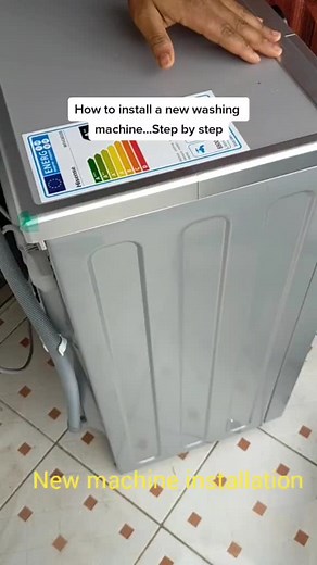 How to install a new washing machine...Step by step #installation #install #hisence #brand #new #newtrend #wednesday #follow #following
