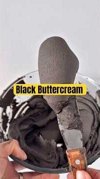 How to make black buttercream | Cakemaker