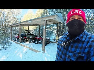 Building an OFF-GRID Garage in -30°C | Extreme Cold Survival Build
