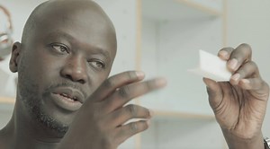 Architect David Adjaye explains why he used a concrete composite material to create the sculptural form of this wireless speaker, which he designed for New York brand Master & Dynamic. http://on.dezeen.com/I0HSZG | Dezeen