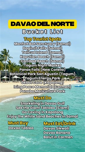 Davao del Norte Bucket List: Top tourist spots, must-do activities, must-try food/drinks, must-buy pasalubong. #PHL82 | Escape Manila