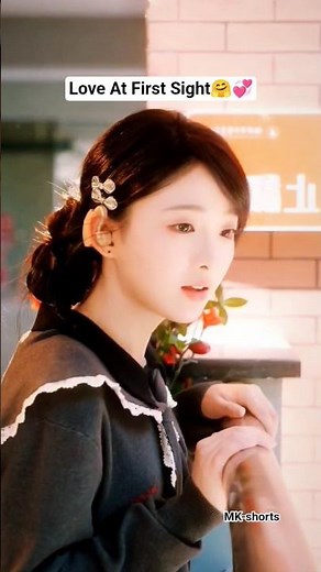 "Love at first sight" 🤗💞 #shorts #cdrama #kdrama #youtubeshorts