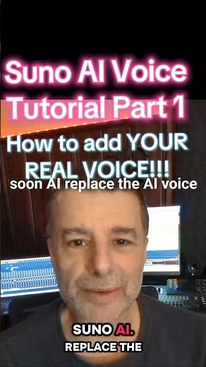 How to replace the AI voice on Suno AI music w/ YOUR real voice. This is a four-part video tutorial.