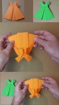 👗 How to Make an Easy Origami Paper Dress | DIY Paper Crafts Tutorial