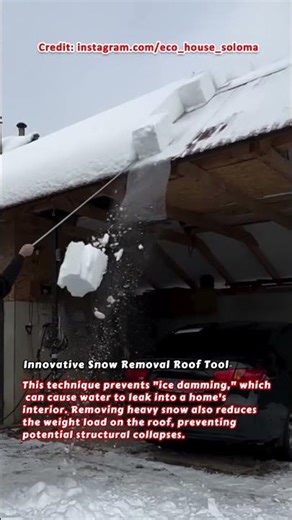 Innovative Snow Removal Roof Tool
